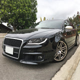 Coolstuffguru Compatible with Audi A4 Crystal Black Projector Headlights With New BMW Style LED Strip