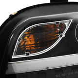 Coolstuffguru Compatible with Audi A4 Crystal Black Projector Headlights With New BMW Style LED Strip