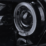 Coolstuffguru Compatible with Honda Accord Dual Halo Led Glossy Black Projector Headlights