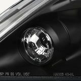 Coolstuffguru Compatible with Honda Accord Halo Led Projector Headlights Black Pair