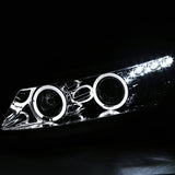 Coolstuffguru Compatible with Honda Accord Dual Halo Led Chrome 2Dr Coupe Projector Headlights