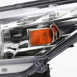 Coolstuffguru Compatible with Honda Accord Dual Halo Led Chrome 2Dr Coupe Projector Headlights