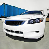 Coolstuffguru Compatible with Honda Accord Dual Halo Led Black 2Dr Coupe Projector Headlights