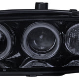 Coolstuffguru Compatible with Honda Accord Dual Halo Led Glossy Black Projector Headlights