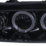 Coolstuffguru Compatible with Honda Accord Dual Halo Led Glossy Black Projector Headlights