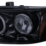 Coolstuffguru Compatible with Honda Accord Dual Halo Led Glossy Black Projector Headlights