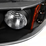 Coolstuffguru Compatible with Honda Accord Black Led Halo Projector Head Lights