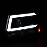 Coolstuffguru Compatible with Chevy Avalanche Tahoe Suburban LED Bar Black Projector Headlights