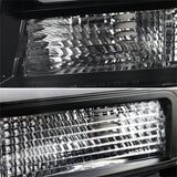 Coolstuffguru Compatible with Chevy Avalanche Tahoe Suburban LED Bar Black Projector Headlights