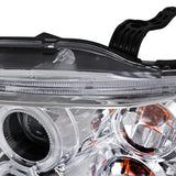 Coolstuffguru Compatible with Chevy Aveo Aveo5 4Dr Chrome Clear LED Halo Projector Head Lights