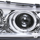 Coolstuffguru Compatible with Dodge Avenger Chrysler Sebring Coupe Chrome Clear Halo Led Projector Head Lights