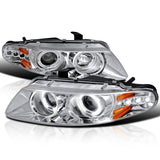 Coolstuffguru Compatible with Dodge Avenger Chrysler Sebring Coupe Chrome Clear Halo Led Projector Head Lights