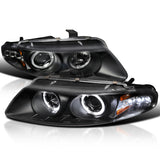 Coolstuffguru Compatible with Dodge Avenger Chrysler Sebring Coupe Black Halo Led Projector Head Lights