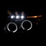 Coolstuffguru Compatible with Dodge Caliber Black Led Halo Projector Head Lights