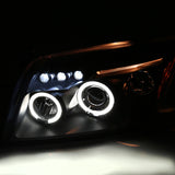 Coolstuffguru Compatible with Dodge Caliber Black Led Halo Projector Head Lights