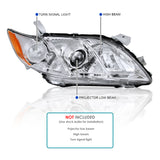 Coolstuffguru Compatible with Toyota Camry Sedan 4Dr JDM Chrome Clear Projector Headlights Pair