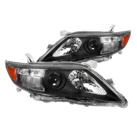 Coolstuffguru Compatible with 2010-2011 Toyota Camry JDM Replacement Black Projector Headlights Replacement Left+Right