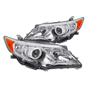 Coolstuffguru Compatible with/Replacement for 2012-2014 Toyota Camry Clear Driver & Passenger Side Projector Headlights Set