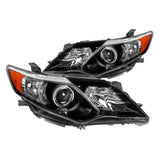 Coolstuffguru Compatible with/Replacement for 2012-2014 Toyota Camry SE Jet Black Projector Headlights Headlamps Left+Right