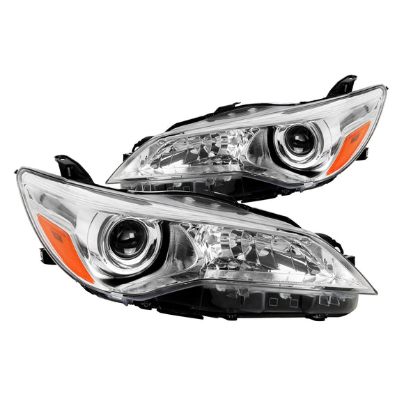 Coolstuffguru Compatible with Toyota Camry Clear Projector Headlights Replacement Lamps Pair