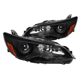 Coolstuffguru Compatible with Toyota Camry Black Clear Projector Headlights Replacement Lamps Pair