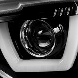 Coolstuffguru Compatible with Dodge Charger Jet Black Dual LED Tube Projector Headlights Pair