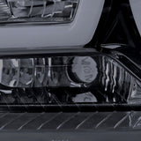 Coolstuffguru Compatible with Dodge Charger Glossy Black Dual Halo Projector Headlights+Clear Bumper Fog L