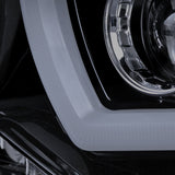 Coolstuffguru Compatible with Dodge Charger Glossy Black Dual Halo Projector Headlights+Clear Bumper Fog L