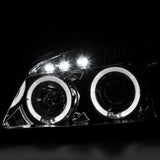 Coolstuffguru Compatible with Chevy Cobalt Pontiac Pursuit Dual Halo Chrome Clear Projector Head Lights