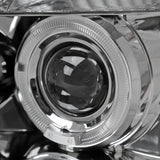 Coolstuffguru Compatible with Chevy Cobalt Pontiac Pursuit Dual Halo Chrome Clear Projector Head Lights