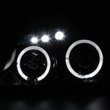 Coolstuffguru Compatible with Chevy Cobalt Halo Glossy Black Smoke Projector Head Lights