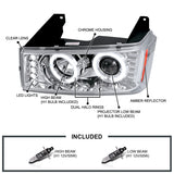 Coolstuffguru Compatible with Chevy Colorado Canyon Chrome Clear Projector Head Lights