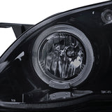 Coolstuffguru Compatible with Toyota Corolla Glossy Black Housing Smoked Lens Led Projector Headlights