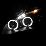 Coolstuffguru Compatible with Toyota Corolla Black Led Projector Halo Head Lights