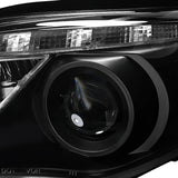 Coolstuffguru Compatible with Toyota Corolla R8 Style Led Black Projector Headlights