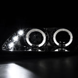 Coolstuffguru Compatible with Toyota Corolla Led Halo Chrome Clear Projector Head Lights