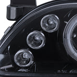 Coolstuffguru Compatible with Toyota Corolla Led Glossy Black Housing Smoked Lens Projector Headlights