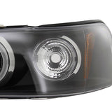 Coolstuffguru Compatible with Toyota Corolla Black Halo Led Projector Headlights