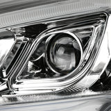 Coolstuffguru Compatible with Honda CRV CR-V LED Chrome Clear Projector Headlights Left+Right