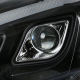 Coolstuffguru Compatible with Honda CRV CR-V JDM Black Clear LED Projector Headlights Left+Right