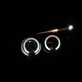 Coolstuffguru Compatible with Honda Civic Dual Halo Led Glossy Black Projector Headlights