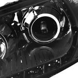 Coolstuffguru Compatible with Honda Civic Ex Dx R8 Style Smoked Halo Projector Headlights