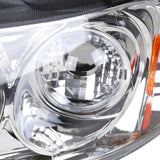 Coolstuffguru Compatible with Honda Civic Hatch 3Dr Chrome Clear Led Projector Halo Head Lights