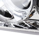 Coolstuffguru Compatible with Honda Civic Hatch 3Dr Chrome Clear Led Projector Halo Head Lights