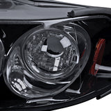 Coolstuffguru Compatible with Honda Civic Dual Halo Led Glossy Black Projector Headlights