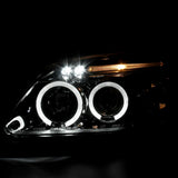 Coolstuffguru Compatible with Honda Civic Dual Halo Led Chrome Projector Headlights