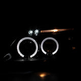 Coolstuffguru Compatible with Honda Civic Dx Ex Si 2/3/4 Dr Halo Led Projector Headlights Smoked