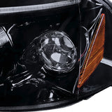 Coolstuffguru Compatible with Honda Civic Dx Ex Si 2/3/4 Dr Halo Led Projector Headlights Smoked