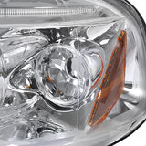 Coolstuffguru Compatible with Honda Civic Chrome Clear Dual Halo Led Projector Headlights