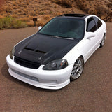 Coolstuffguru Compatible with Honda Civic 2/3/4 Dr Crystal Black Projector Headlights Head Lamps Pair